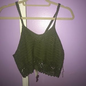 Knit crop top
